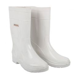 WAYNE GUMBOOT MENS KNEE L WHT/WHT F1020 SIZE 6