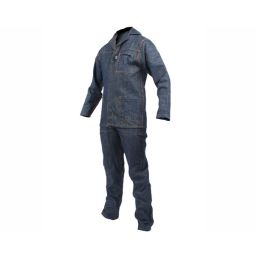 OVERALL 2 PCE DENIM BLUE SIZE 32 CHEST 28 WAIST