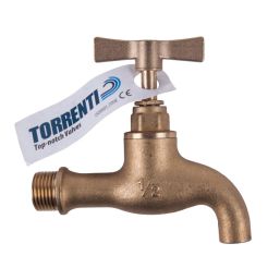 TORRENTI TAP BRASS PLAIN 200 15MM