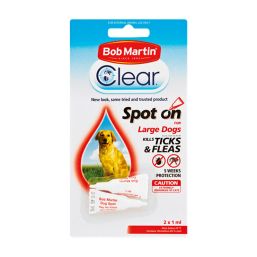 BOB MARTIN PET TICK & FLEA DOG SPOT LARGE 2X1ML