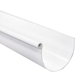 PVC GUTTER HALF-ROUND 4.0M