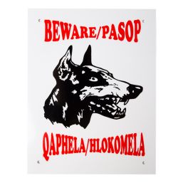 COMPLETE SIGN - BEWARE DOBERMAN