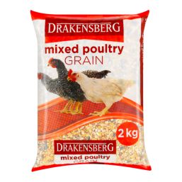 DRAKENSBERG RED BAG GRAIN MIXED POULTRY 2KG