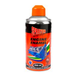 SPRAYON ENGINE ENAMEL SPRAY GUNSTONE ORANGE 250ML