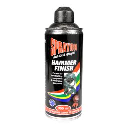 SPRAYON HAMMER FINISH SPRAY PAINT CHARCOAL 350ML