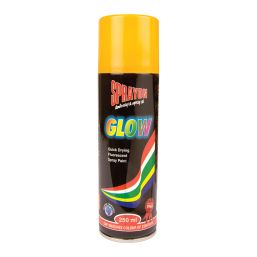 SPRAYON GLOW FLUORESCENT SPRAY PAINT AMBER 300ML