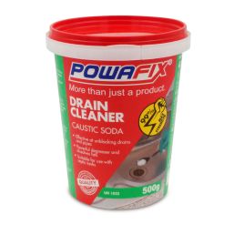 POWAFIX DRAIN CLEANER CAUSTIC SODA 500G