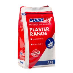 POWAFIX PLASTER RANGE PLASTER OF PARIS 2KG