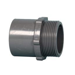 BLU52 ADAPTOR 1 1/2X50MM POOL PVC GREY MALE