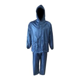 RAINSUIT RUBBERISED NYLON BLUE LARGE