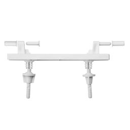 WIRQUIN SEAT HINGE SET CLUB PLASTIC WHITE