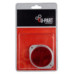 U-PART REFLECTOR FLANGE RED 60MM 2PK