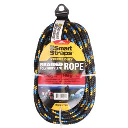 BRAIDED POLYPROPYLENE ROPE 12MM 15M