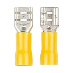 TERMINAL YELLOW FEMALE REC PUSH ON 4.0-6.0MM 9.5MM