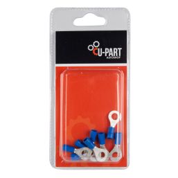 U-PART TERMINAL BLUE RING LUG 1.5-2.5MM KAUF 6MM