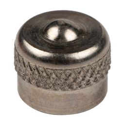 SCHRADER TYRE VALVE CAP METAL DOMED VC3