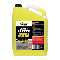 SHIELD ANTI FREEZE SUMMER COOLANT 50% YELLOW 5L