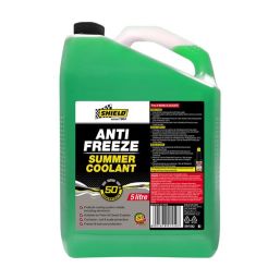 SHIELD ANTI FREEZE SUMMER COOOLANT 50% GREEN 5L