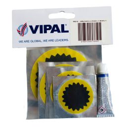 VIPAL TUBE PATCH AND CEMENT PRE PACK OF 6 + 1