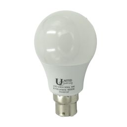 UNITED ELECTRICAL LAMP LED A60 CW E27 9W