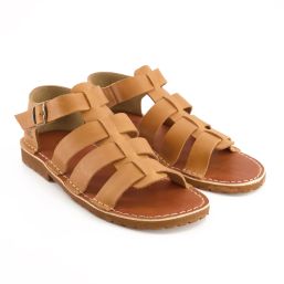 BATA SAFARI MENS SANDAL OPEN TOE TAN SIZE 6