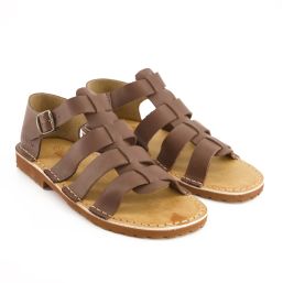 BATA SAFARI MENS SANDAL OPEN TOE COGNAC SIZE 6