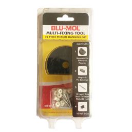 BLU-MOL MULTI-FIXING PICTURE HANGING KIT 22 PCE