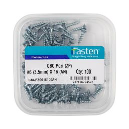 IFASTEN CBC POZI NO6 ZP 3.5MMX16MM 100 PT