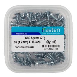 IFASTEN CBC SQUARE NO8 ZP 4.2MMX16MM 100 PT