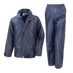 SKUDO ELITE RAIN SUIT 2PIECE RUBBERISED NAVY RANGE