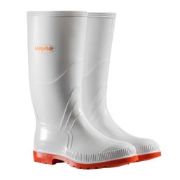 WAYNE GUMBOOT MENS KNEE L WHITE/RED RANGE