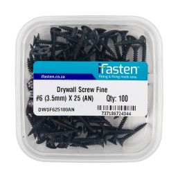 IFASTEN DRYWALL SCREW FINE NO6 3.5MMX25MM 100 PT