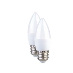 CURRENT L/BULB LED E27 CANDLE 2PCK 3W CW