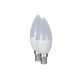 CURRENT L/BULB LED E14 CANDLE 2PCK 3W WW