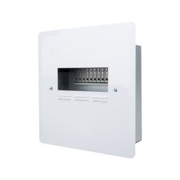 DISTRIBUTION BOARD MINI RAIL 16W FLUSH METAL