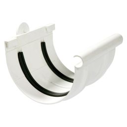 PVC GUTTER HALF-ROUND CONNECTOR