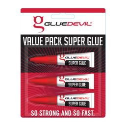 GLUEDEVIL SUPER GLUE VALUE PACK 3X3G