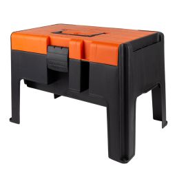 BIG JIM STEP STOOL TOOLBOX ORANGE