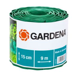 GARDENA LAWN EDGING GRN 15CM HEIGHT 9M ROLL