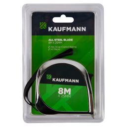 KAUFMANN TAPE MEASURE ALL STEEL BLADE 25MMX 8M