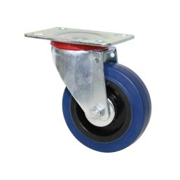 CASLAD SWIVEL CASTOR ELASTIC RUBBER 100MM