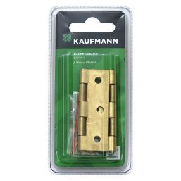 KAUFMANN BUTT HINGE 65MM BRASS PLATED (PAIR)