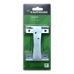 KAUFMANN TEE HINGE 100MM ZINC/PLATED (PAIR)