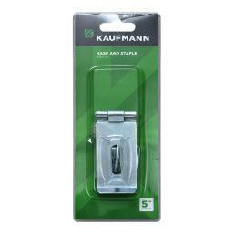 KAUFMANN HASP & STAPLE 90MM SAFETY GALV