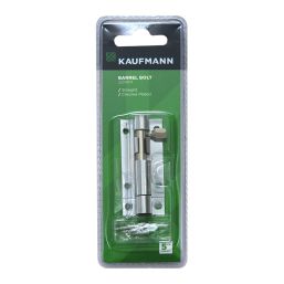 KAUFMANN BARREL BOLT 50MM CHR PLATED STRAIGHT