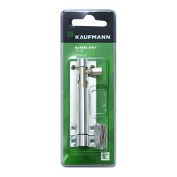 KAUFMANN BARREL BOLT 100MM CHR PLATED STRAIGHT