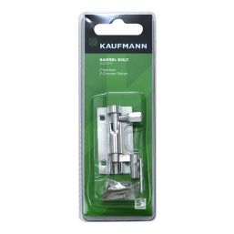 KAUFMANN BARREL BOLT 50MM CHR PLATED NECKED