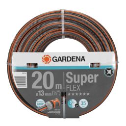 GARDENA PREMIUM SUPERFLEX HOSE 13MMX20M W/O FITT