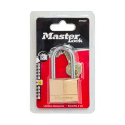 MACKIE MASTER PAD LOCK BRASS 40MM LONG SHACKLE