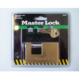 MACKIE INSURANCE LOCK MASTER BRASS 76MM